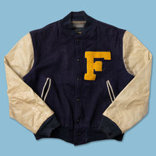 Vintage Wool Leather Varsity Jacket Small - Double Double Vintage