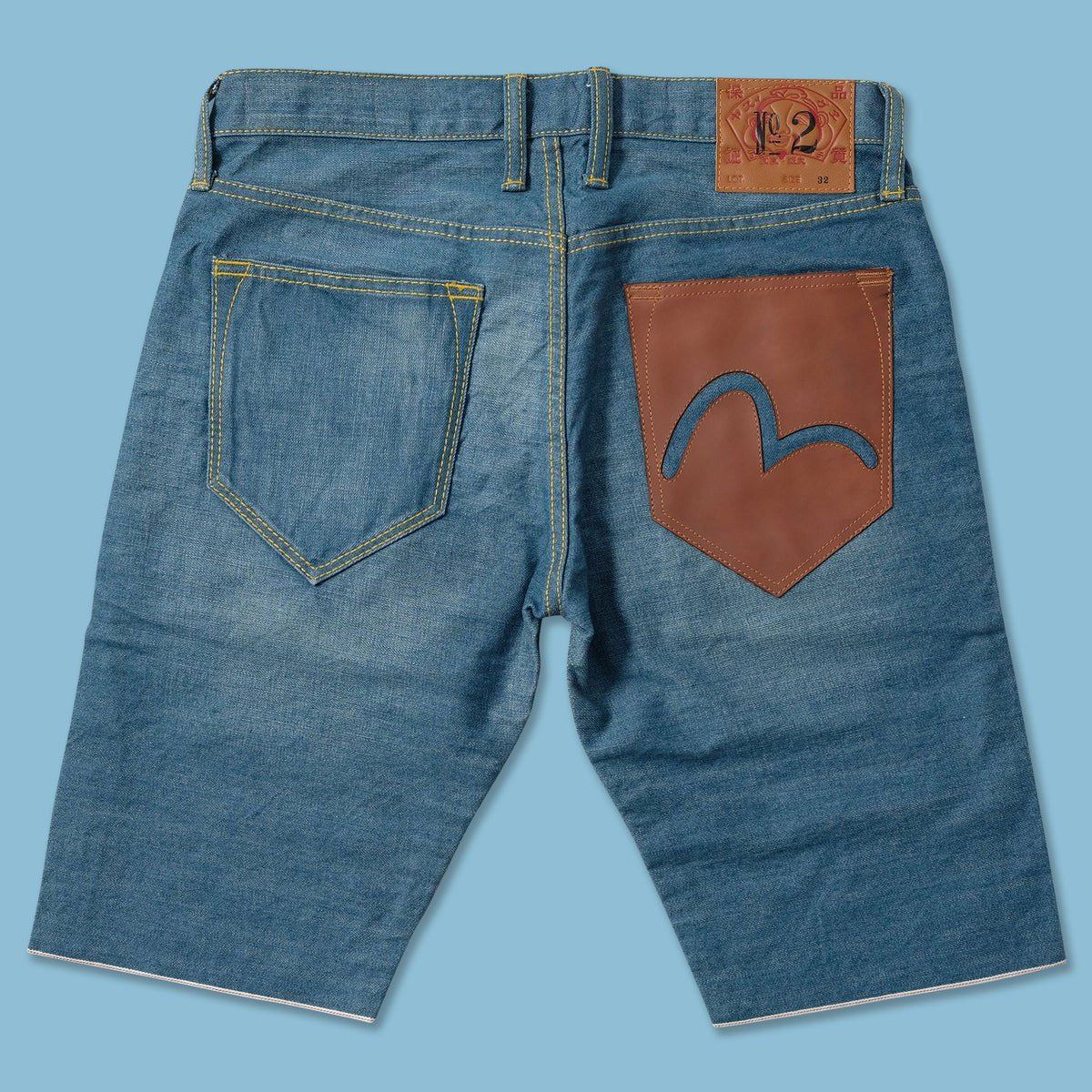 パンツ evisu short w34 中古・古着通販】EVISU (エビス) ハーフパンツ ネイビー サイズ