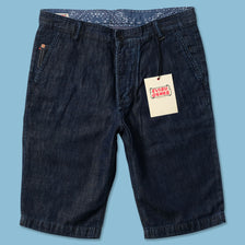Y2K Evisu Denim Shorts W32 - Double Double Vintage