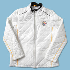 Women's Pittsbrugh Steelers Padded Jacket Medium - Double Double Vintage