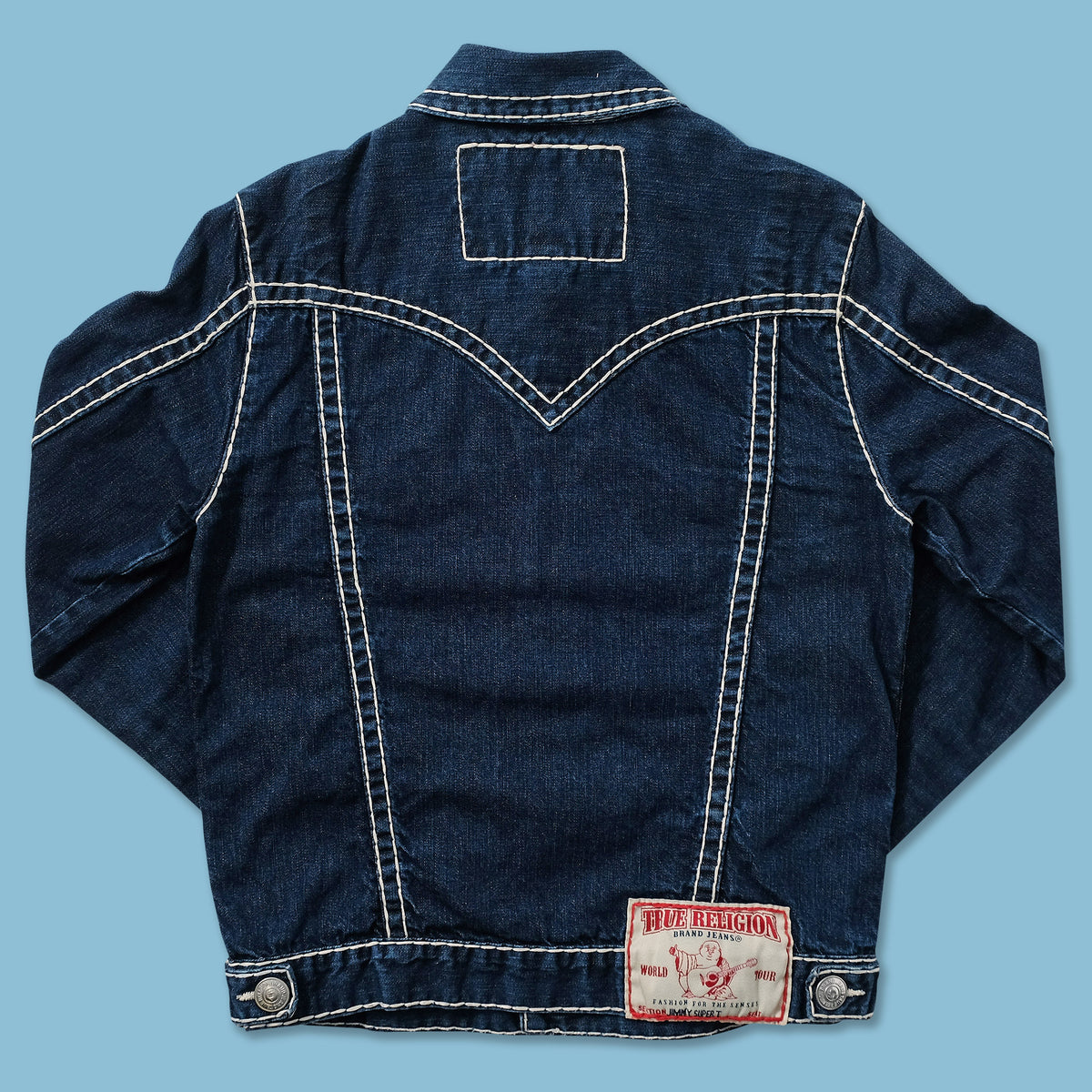 Y2K True Religion Denim Jacket Small | Double Double Vintage