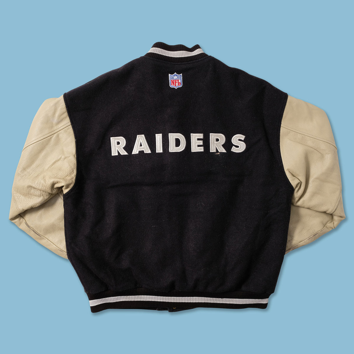 【激レア】00's NFL RAIDERS VARSITY JACKET NFL LAS VEGAS RAIDERS CLASSIC WOOL MEN'S VARSITY JACKET