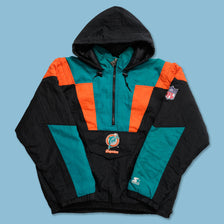 Vintage Starter Miami Dolphins Anorak XLarge - Double Double Vintage