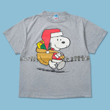 Vintage Peanuts Christmas T-Shirt Large
