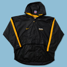 Vintage Nike Pittsburgh Steelers Light Jacket Small - Double Double Vintage