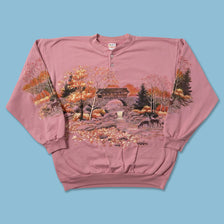 Vintage Deer Sweater Large - Double Double Vintage