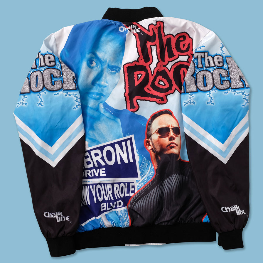 2017 WWE The Rock Varsity Jacket Small - Double Double Vintage