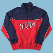 Vintage Minnesota Twins Q-Zip Windbreaker Large