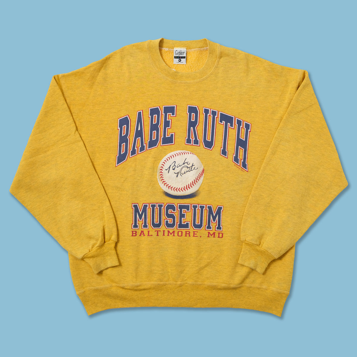 Vintage Babe Ruth Sweater Xlarge Double Double Vintage