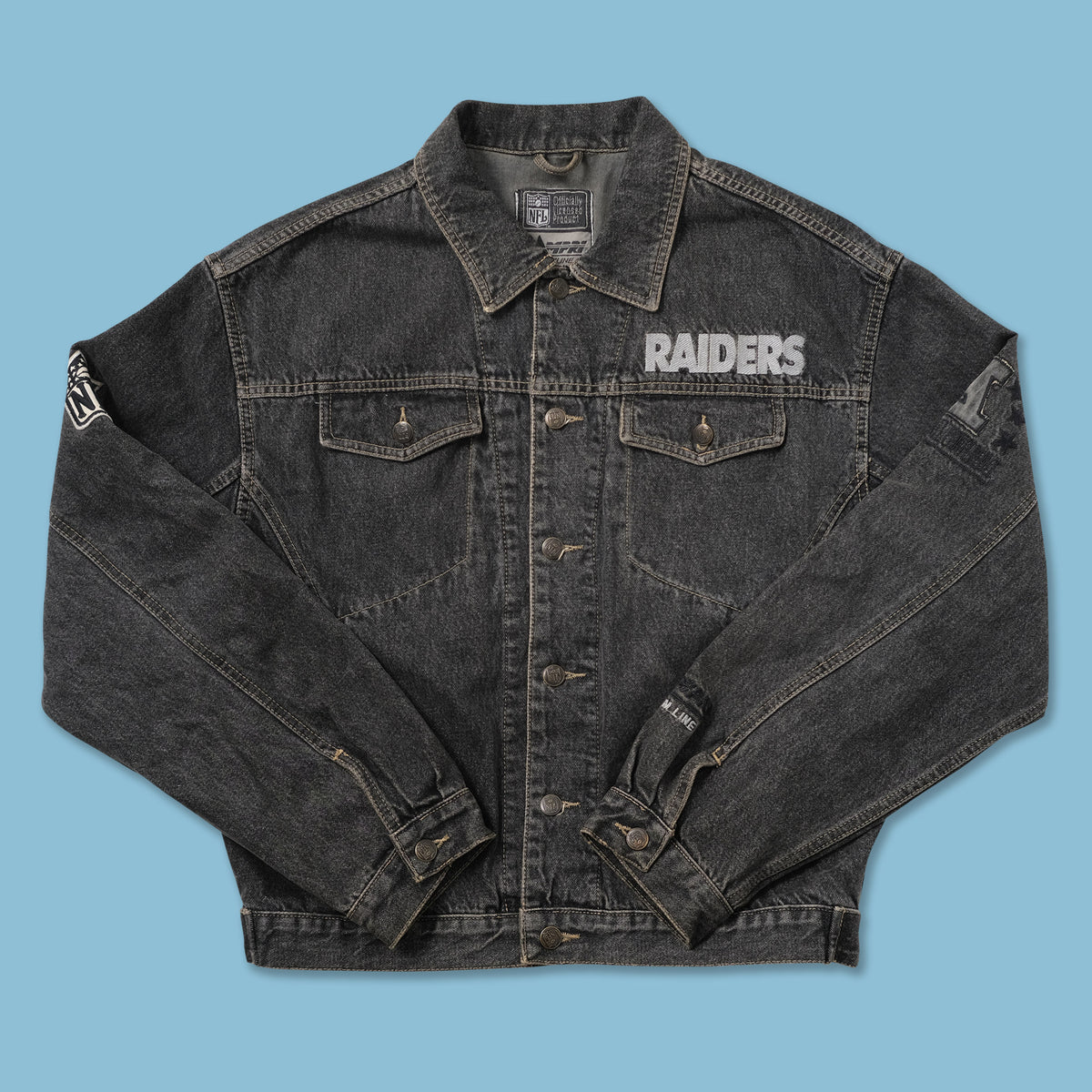 Raiders jean hot sale jacket