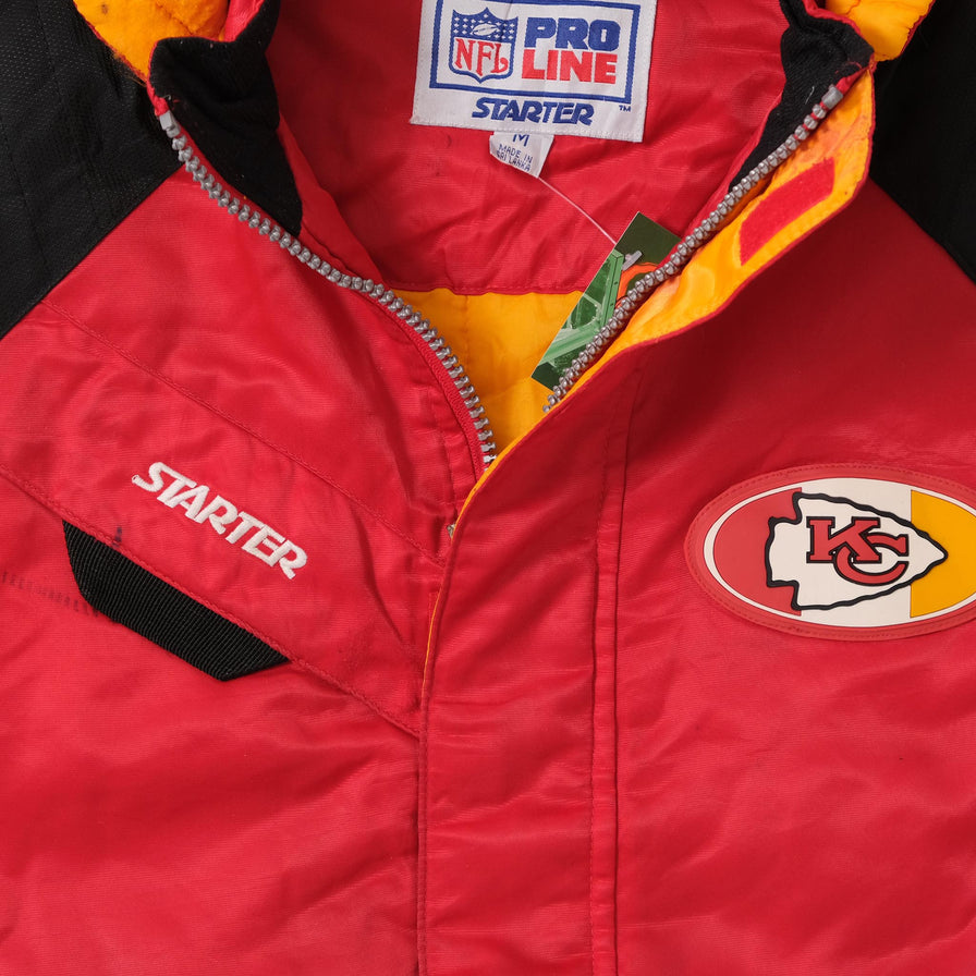 Vintage Starter Kansas City Chiefs Padded Jacket Medium