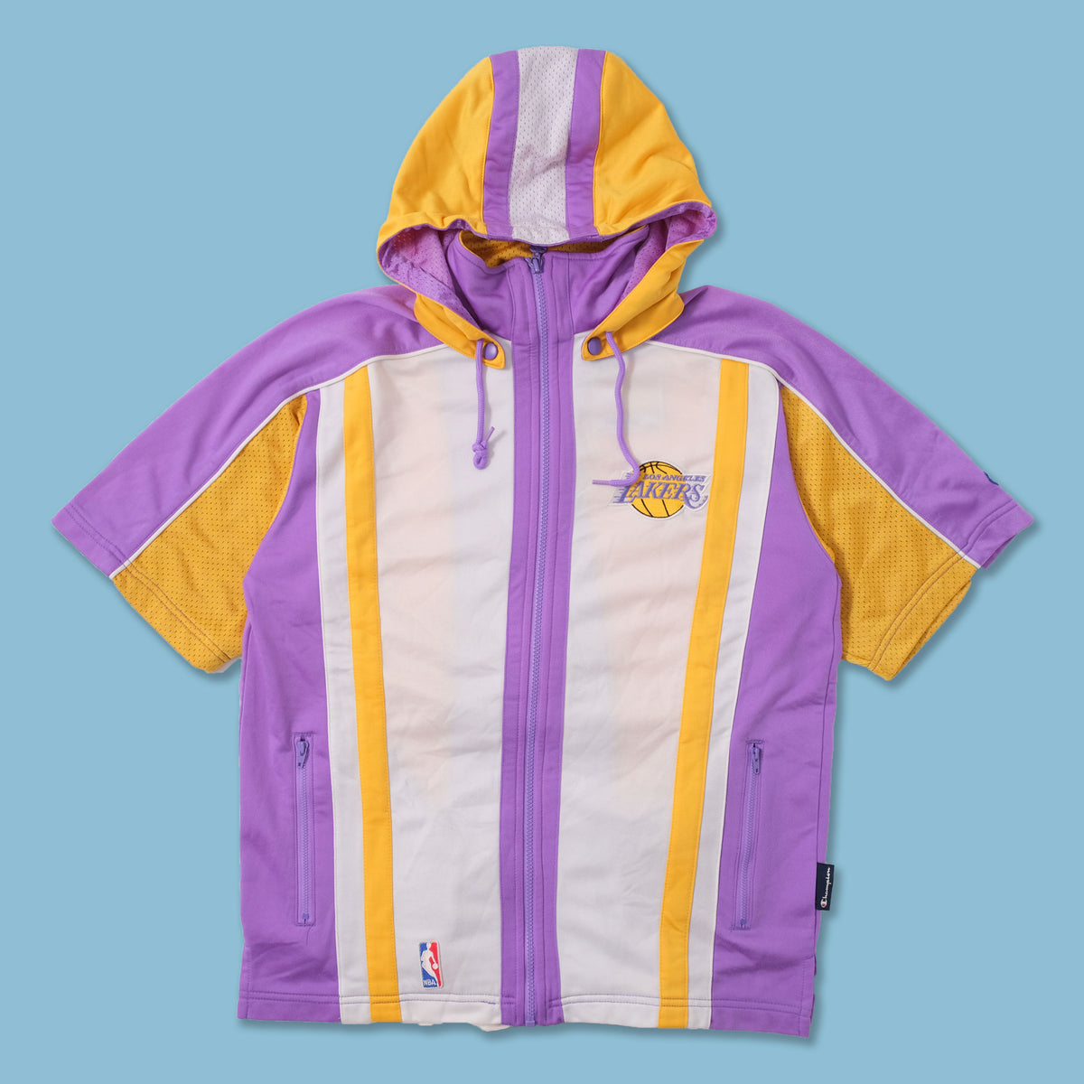 Champion Los Angeles Lakers Shooting Jacket XSmall Double Double Vintage