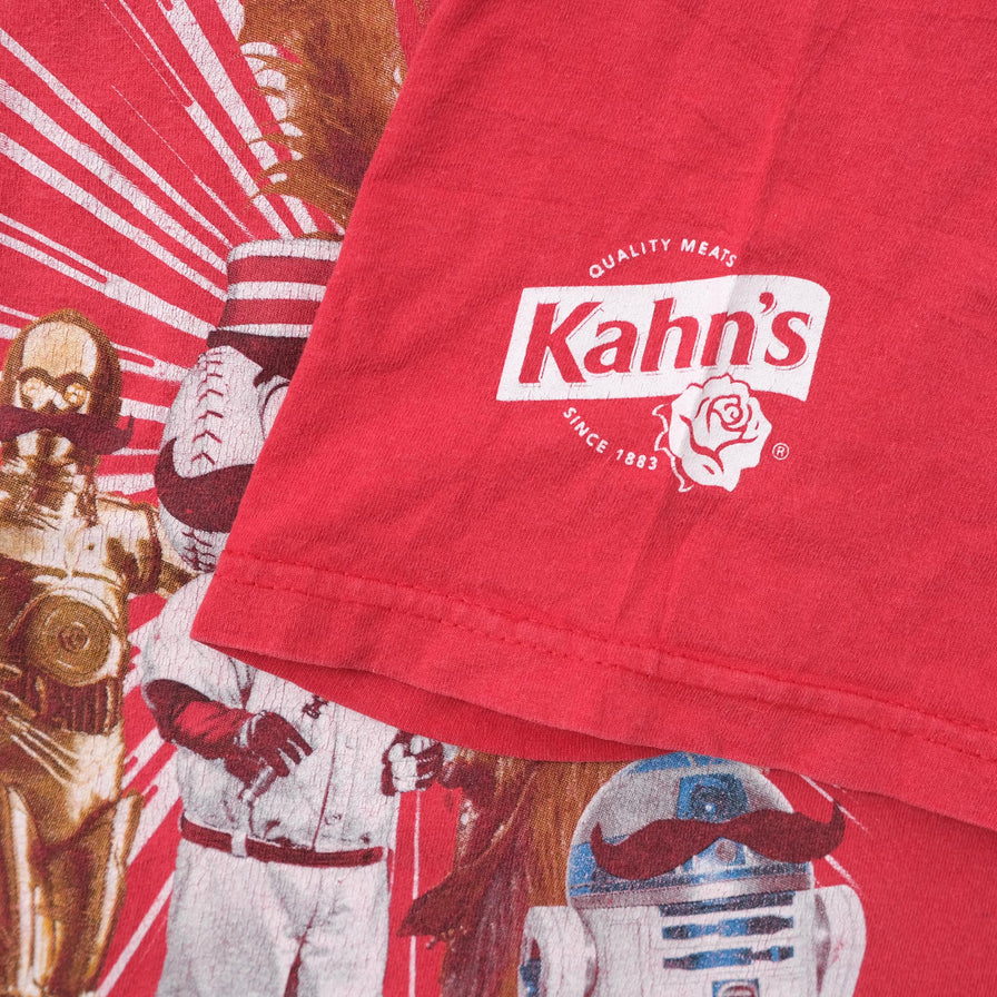 Vintage Cincinnati Reds Star Wars T-Shirt Medium