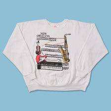 Vintage New Orleans Music Sweater XLarge