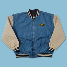 Vintage Denim Varsity Jacket 3XL
