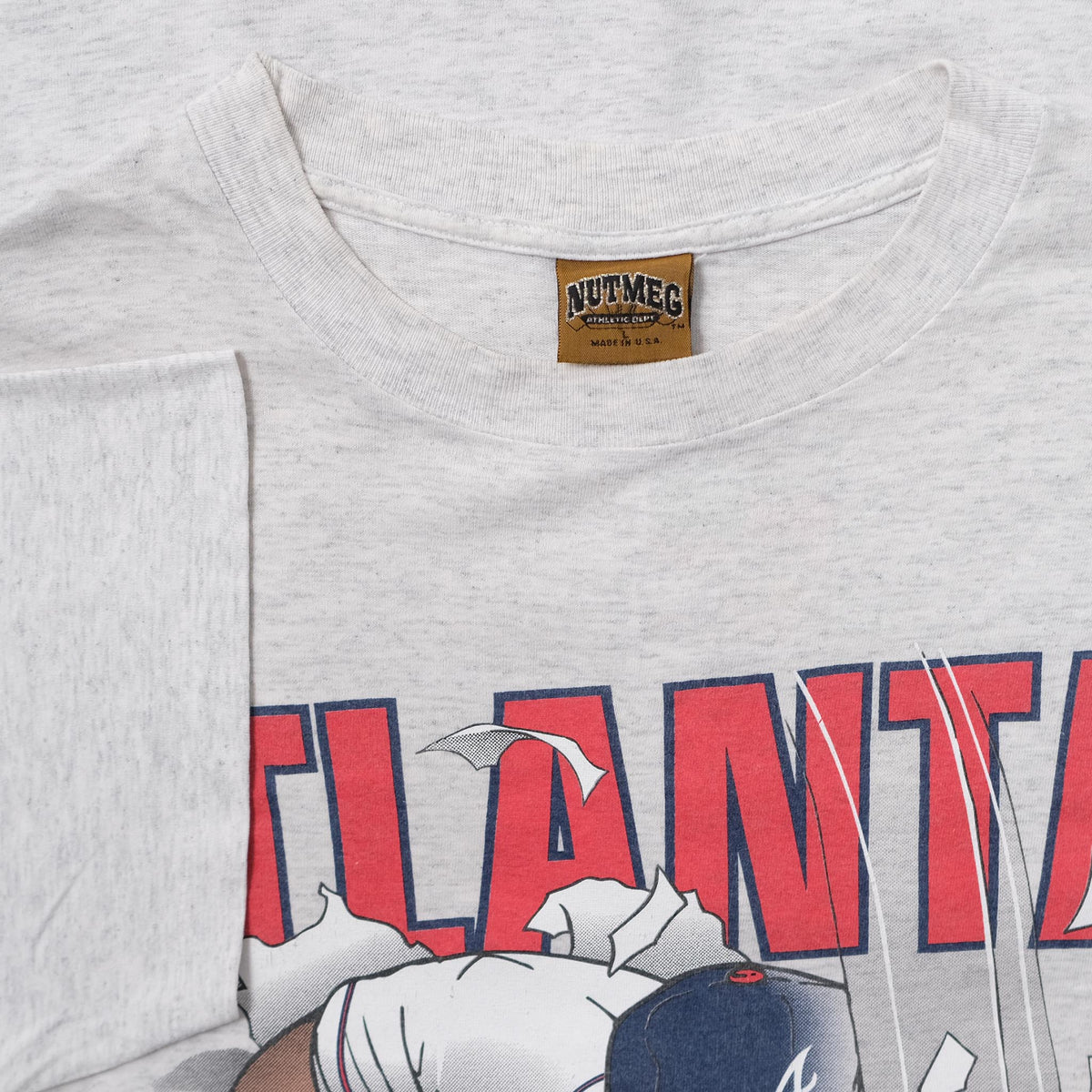 Rare Vintage Atlanta Braves T-Shirt Nike Tag Large Front And Back