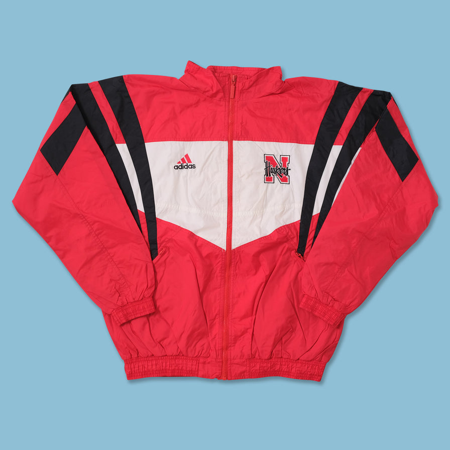 Vintage adidas Nebraska Huskers Track Jacket Medium