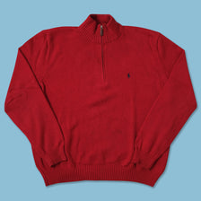 Vintage Polo Ralph Lauren Q-Zip Knit Sweater XXLarge