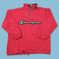 Vintage Champion Kids Q-Zip Sweater Medium