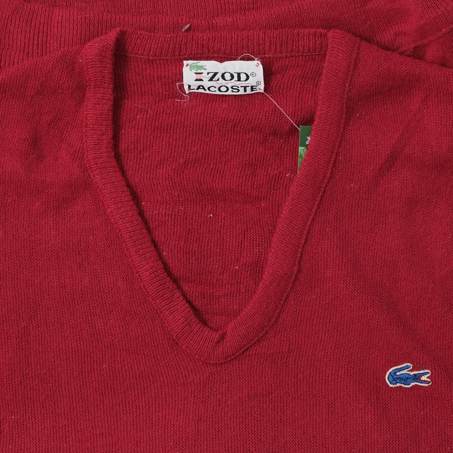Vintage Izod Lacoste V-Neck Sweater Medium