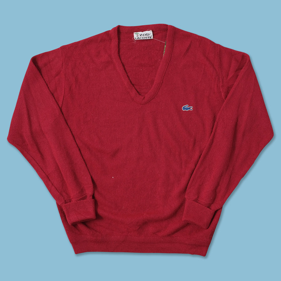 Vintage Izod Lacoste V-Neck Sweater Medium