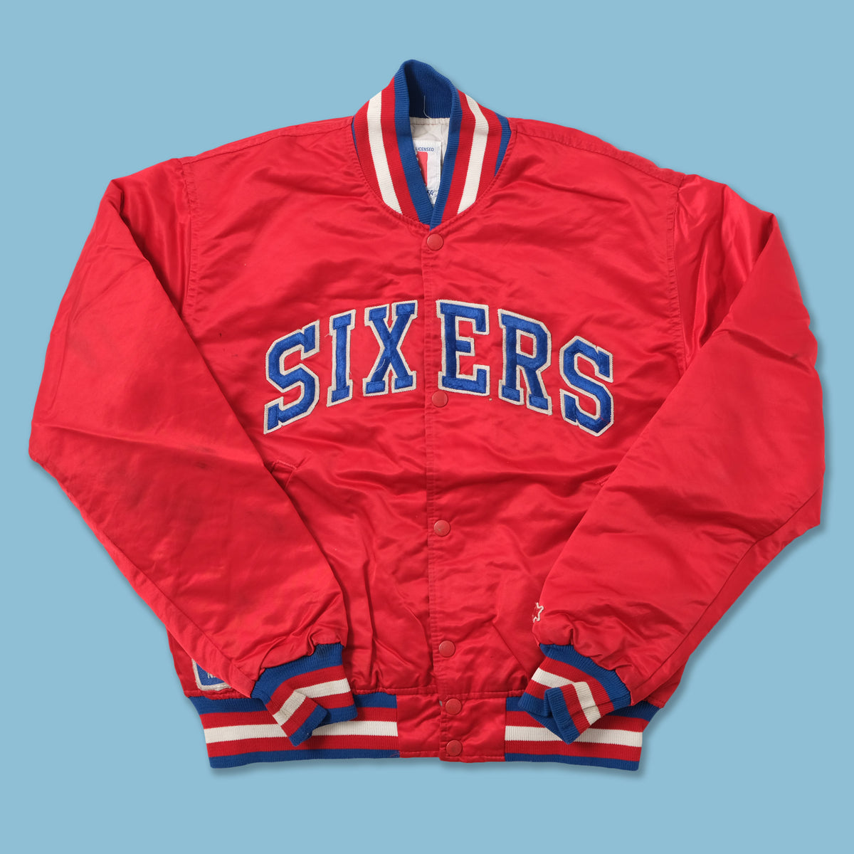 Vintage Starter Philadelphia Sixers College Jacket Medium Double Double Vintage