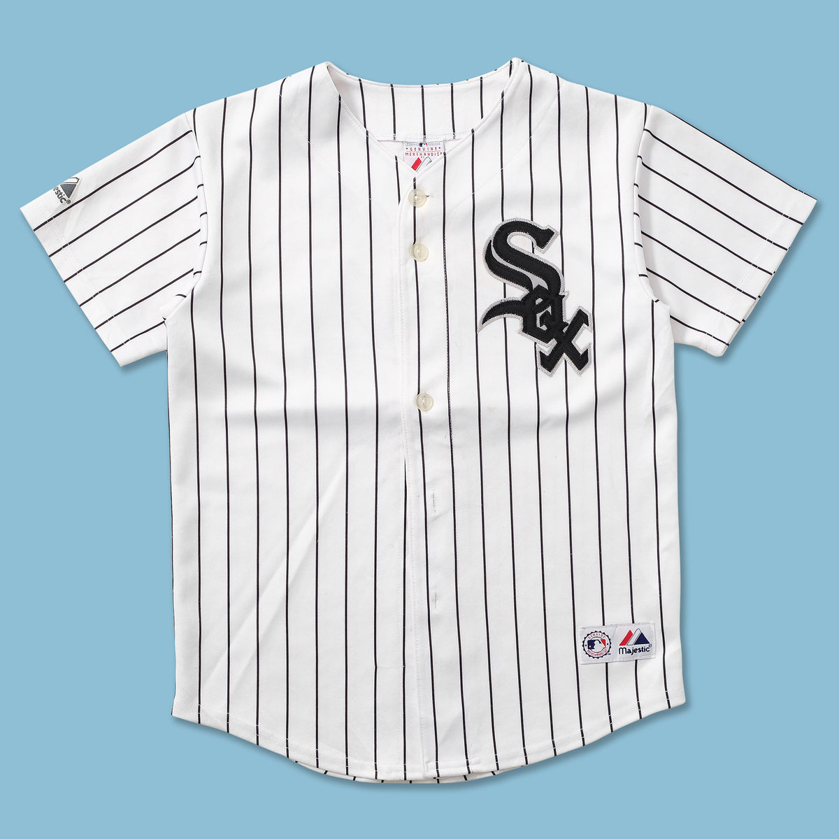 Vintage Chicago White Sox Majestic Baseball Jersey Size Large White MLB