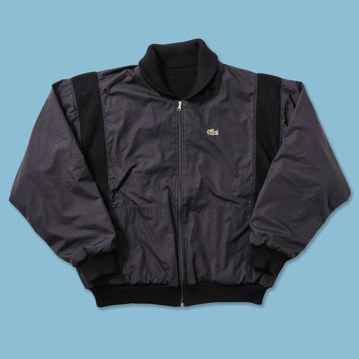 Vintage Lacoste Reversible Padded Bomber Jacket XLarge