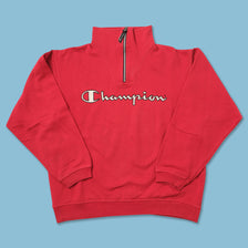 Vintage Champion Q-Zip Sweater Small