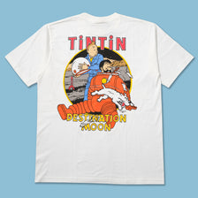 Vintage DS Tintin Destination Moon T-Shirt Large