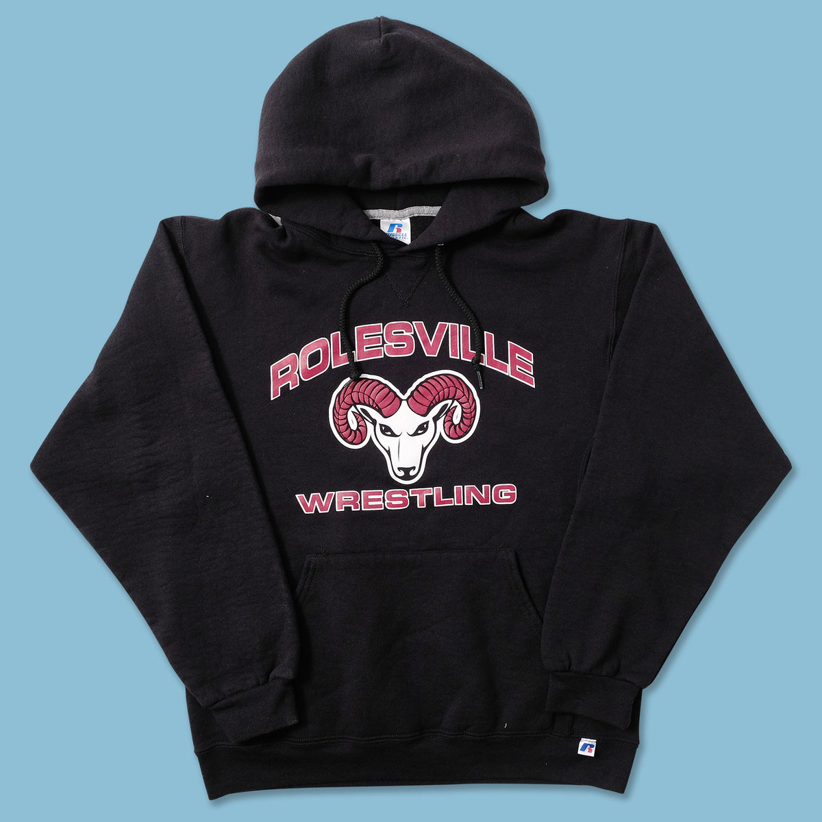 Russell Athletic Rolesville Wrestling Hoody Medium Double Double Vintage