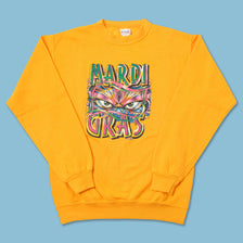Vintage Mardi Gras Sweater Small