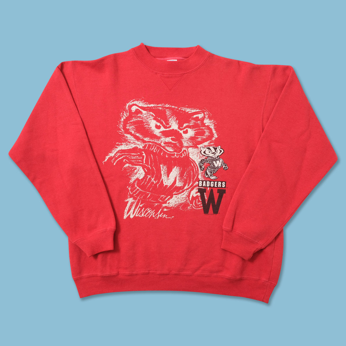 Vintage Wisconsin Badgers Sweater Large | Double Double Vintage