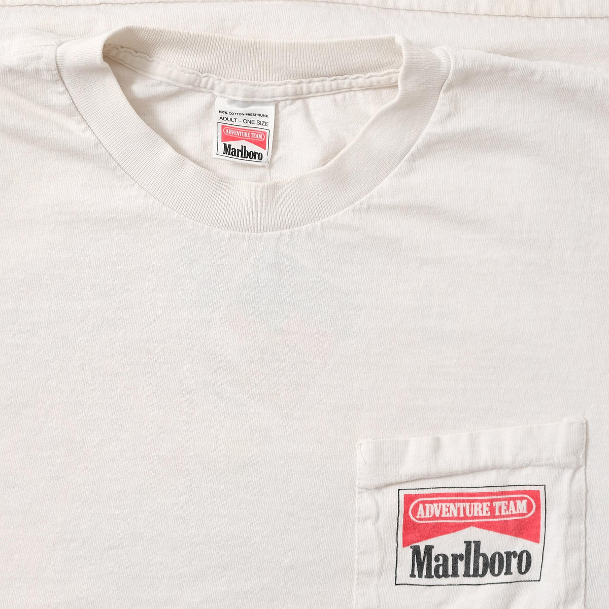 Marlboro Adventure Team Tシャツ 白 Vintage Marlboro Adventure Team Pocket Shirt XL 23x29 Dirt