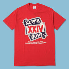 Vintage 1990 Super Bowl T-Shirt XSmall