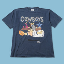 Vintage 1994 Dallas Cowboys Flintstones T-Shirt XLarge