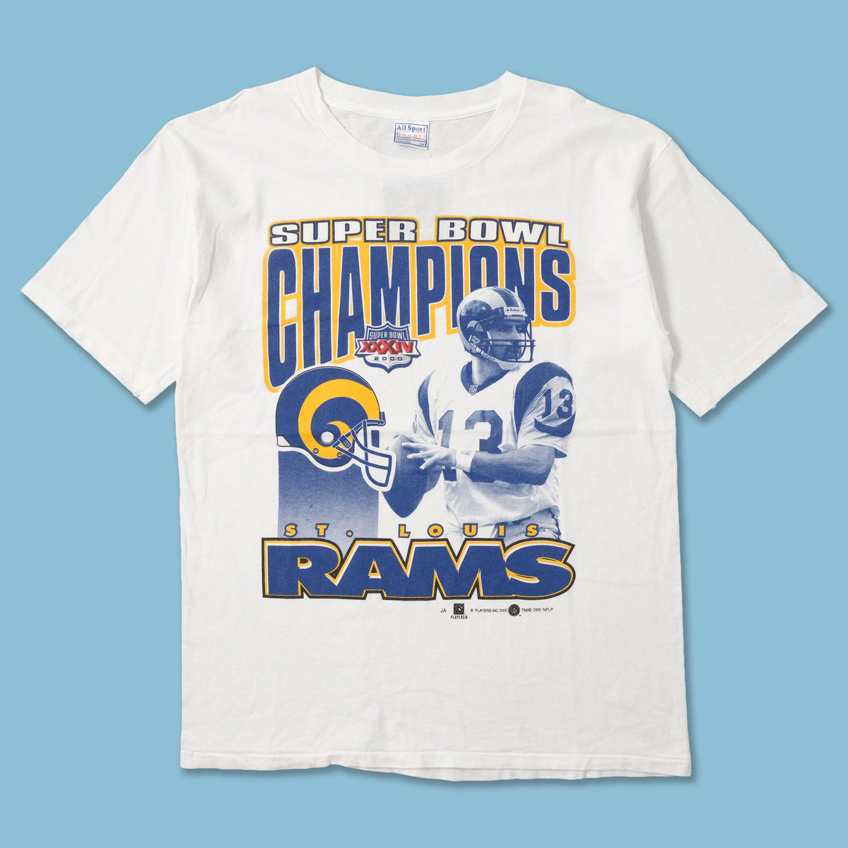 Vintage St. Louis Rams Super Bowl T-Shirt  Super bowl t shirts, Clothes  design, Shirts