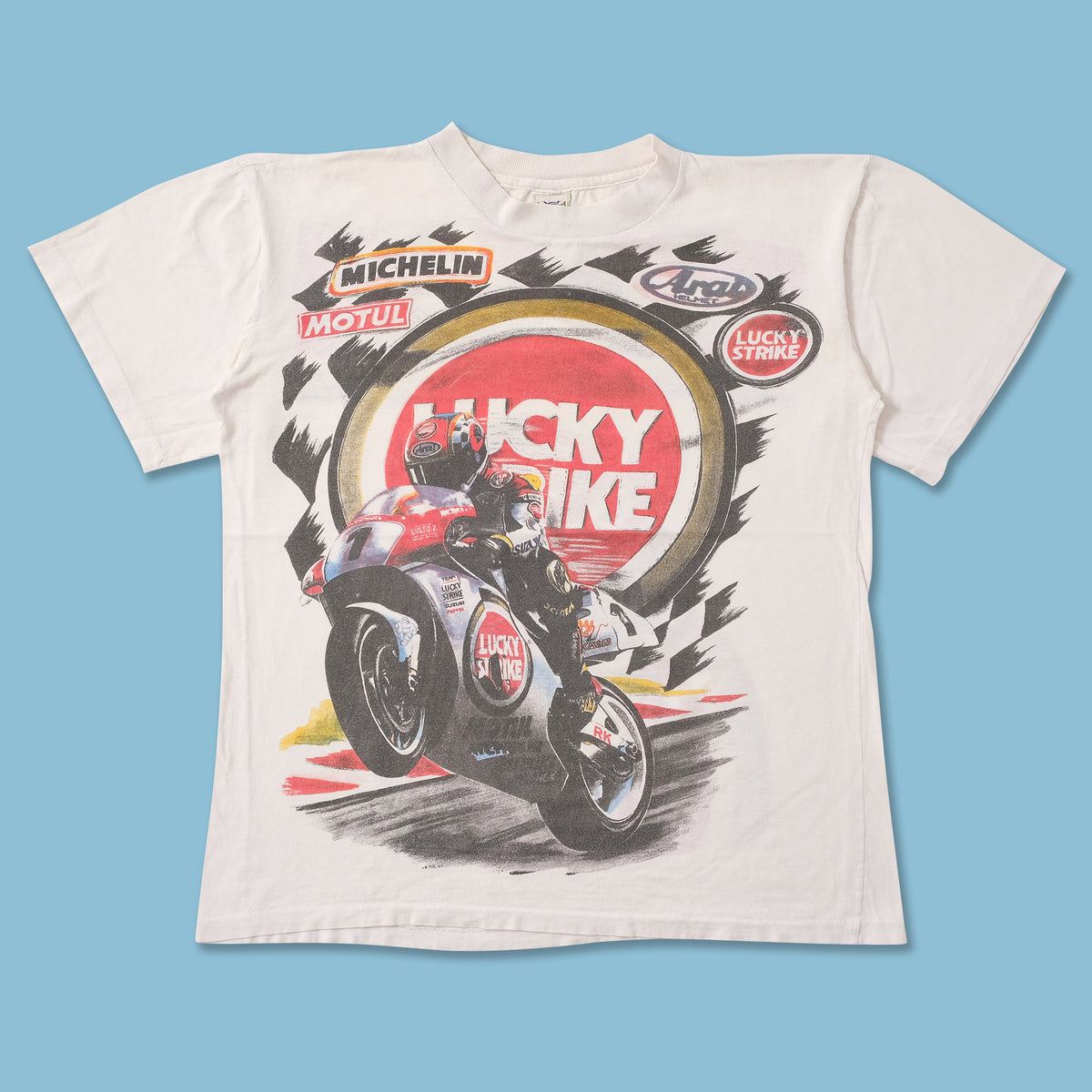 Vintage Lucky Strike Racing T-Shirt Large Double Double Vintage
