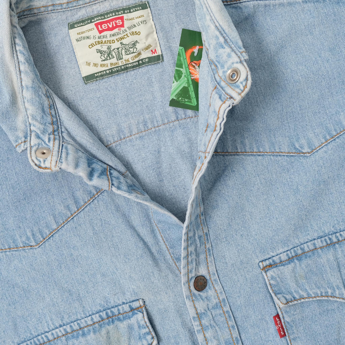 Vintage Levis Denim Shirt Medium Double Double Vintage