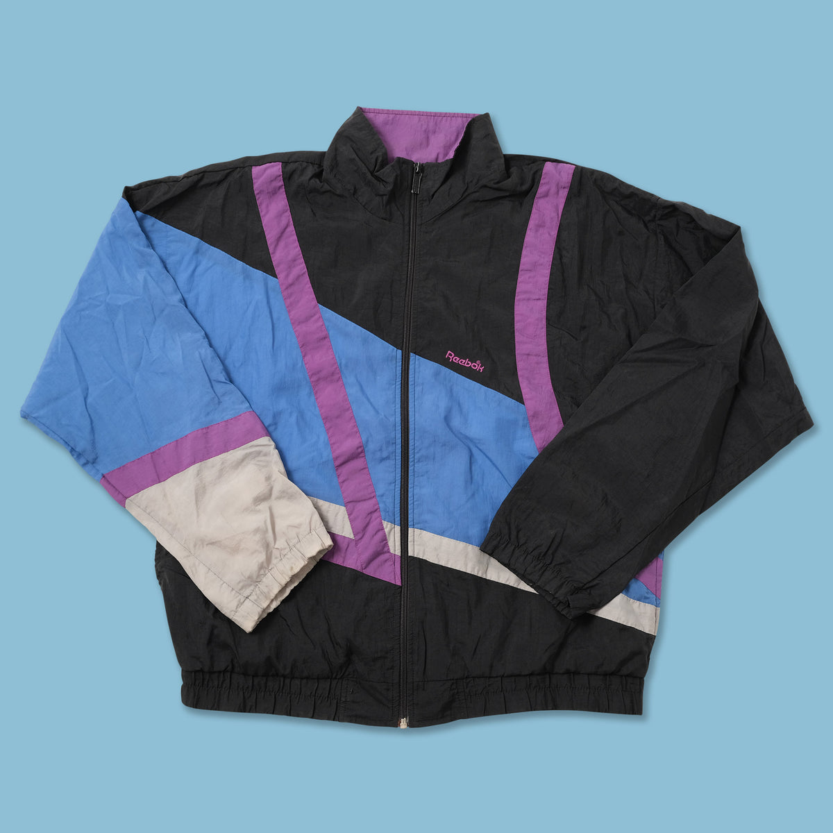 Vintage Reebok Track Jacket Medium | Double Double Vintage
