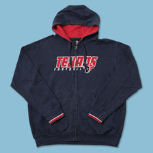 Vintage Houston Texans Hooded Sweater Jacket Large
