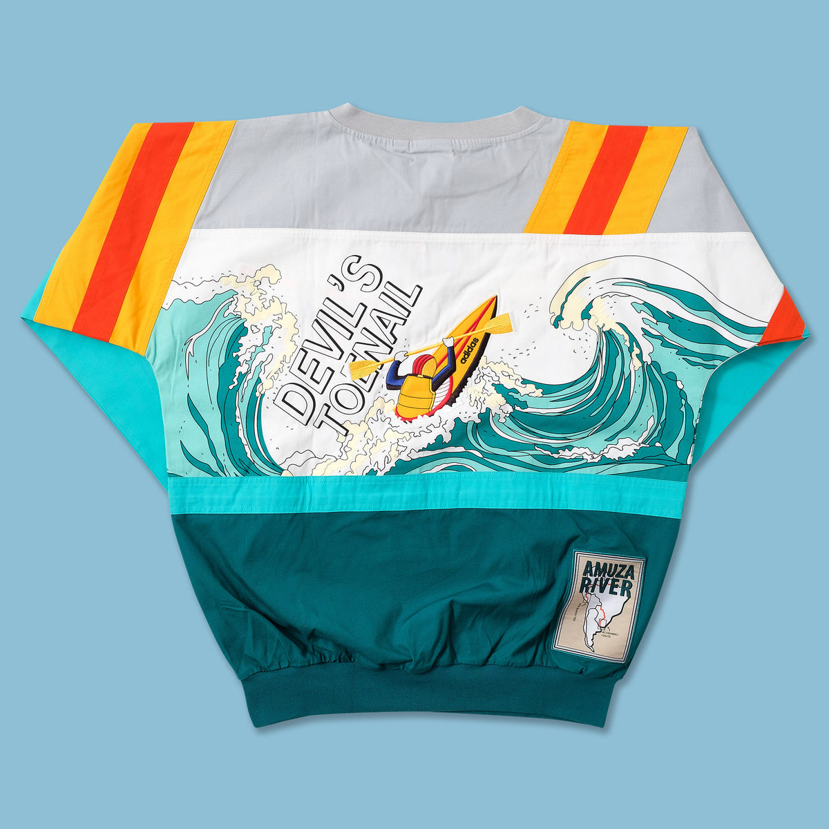 Men's Vintage Adidas Devil's Toenail Kayaking Graphic