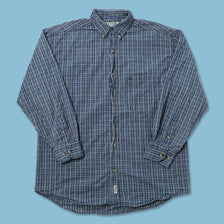 Vintage Checkered Long Sleeve Shirt Large
