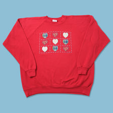 Vintage Hearts Sweater XXLarge