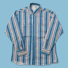 Vintage Striped Long Sleeve Shirt Large