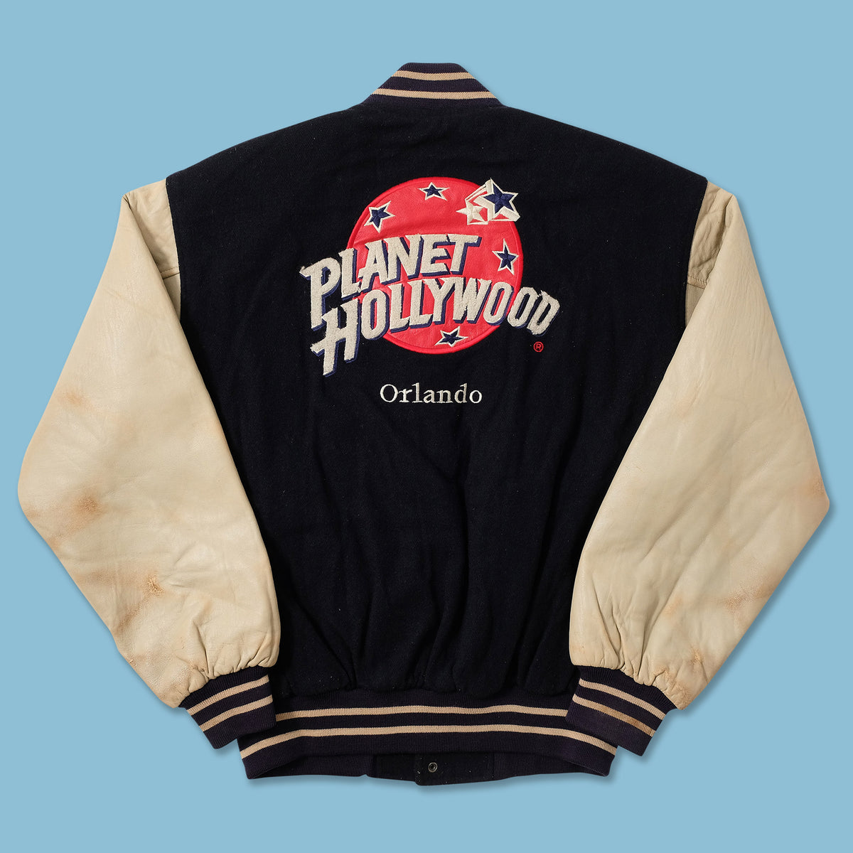 ジャケット・アウター 90s PLANET hollywood varsity jacket Vintage Planet Hollywood Varsity Jacket Small | Double