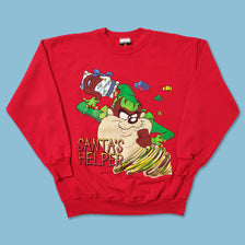 1994 Taz Looney Tunes Christmas Sweater Medium
