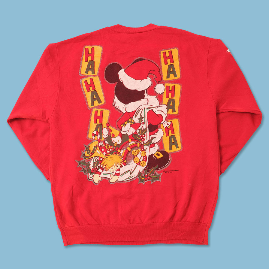 Vintage Mickey Mouse Christmas Sweater Medium