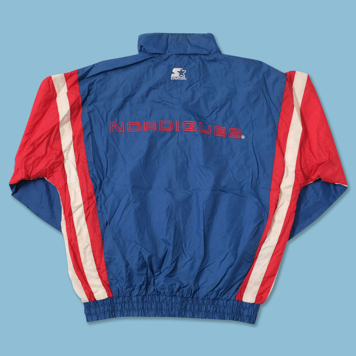 Vintage Starter Quebec Nordiques Light Jacket Medium Double Double