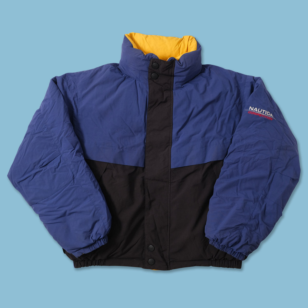 Vintage Nautica Reversible Puffer Jacket Medium